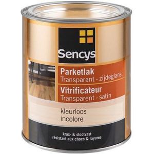 Sencys Parketlak Transparant Zijdeglans Kleurloos 750ml