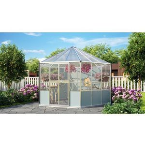 Vitavia Vogelhuis Circus 9000 Geanodiseerd Aluminium Polycarbonaat 6mm 9m²