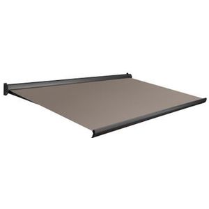 Domasol Knikarmscherm F10 Manueel Ral7016 Taupe Doek D366 400x300cm | Zonneschermen