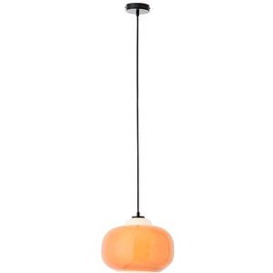 Brilliant Blop Hanglamp 30cm Oranje Glas/Metaal 1x A6 - E2 - 60 