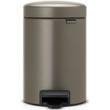 Brabantia Pedaalemmer Newicon 3l Platinum Grijs