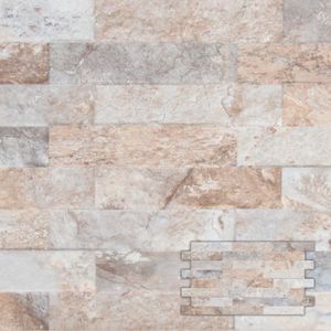 Steenstrips Farilya - Crème - Keramiek - 0,85 M² | Steenstrips & houtstrips