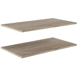 Planken Voor Kast Module Eiken 100cm - 2 Stuks