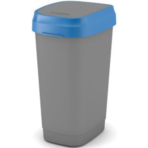 Kis Dual Swing Vuilnisbak Eco Blauw 50l