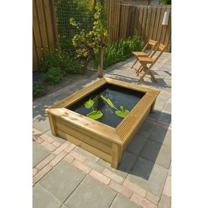 Ubbink Vijverrand Quadro Wood Ii 47,5x147,5x103,5cm