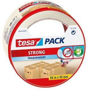 Tesa Verpakkingstape Pack Strong Transparant Pp 66mx50mm