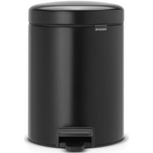 Brabantia Pedaalemmer Newicon Matt Black 5l | Prullenbakken & vuilniszakken