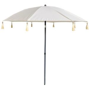 Central Park Strandparasol Ibiza Staal Wit 2m