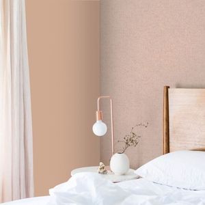 Decomode Vliesbehang Linen Shimmer Nude | Vliesbehang