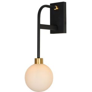 Lucide Berend wandlamp zwart 39cm