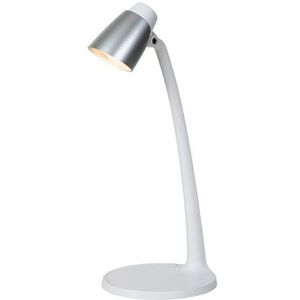 Lucide Bureaulamp Ludo Wit Zilver 4,5w | Tafellampen