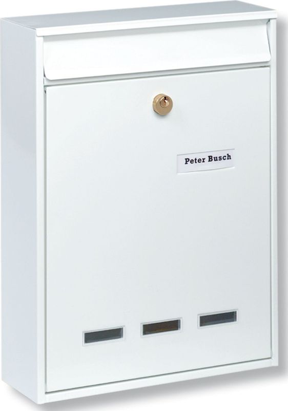 Burg-Wächter - Keulen 871 W - Brievenbus - Wit - A5 Inwerpformaat - Verzinkt Staal