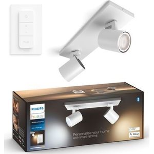 Philips Hue Runner 2-Spot opbouwspot White Ambiance Wit + dimmer
