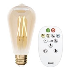 Idual Ledfilamentlamp St64 Amber E27 9w | Slimme verlichting