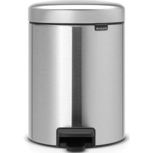 Brabantia Pedaalemmer Newicon Matt Steel 5l | Prullenbakken & vuilniszakken