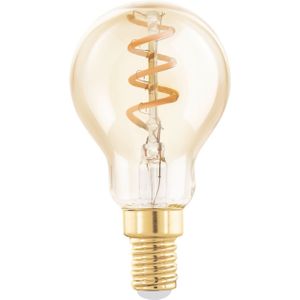 Eglo - Ledfilamentlamp Peertje - Amber - D4,5cm - Dimbaar - Warm Wit - E14 - 4w