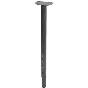 Duraline Meubelpoot Verstelbaar Staal 3,5x64,5-74,5cm Antraciet | Meubelpoten