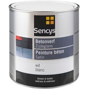 Sencys Betonverf Zijdeglans Wit 2,5l