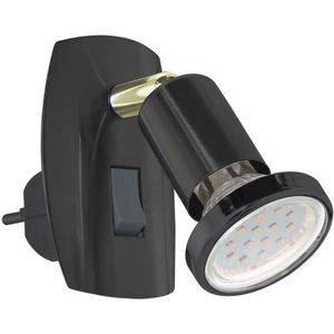 Eglo Stekkerspot Mini 4 Zwart Goud Gu10 4,5w | Tafellampen