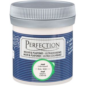 Perfection Verf Tester Muur & Plafond Ultradekkend Mat Ral 9001 75ml