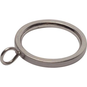 Decomode Ringen & Bevestigingsogen 12 Stuks Geborsteld Nikkel