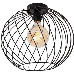 Lucide Plafondlamp Danza Zwart ⌀40cm E27 | Plafondlampen