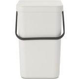 Brabantia Sort & Go Afvalemmer 25l - Light Grey