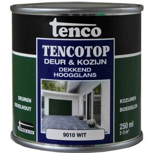 Tenco Tencotop Deur & Kozijn Beits Hoogglans Wit 9010 0,25l