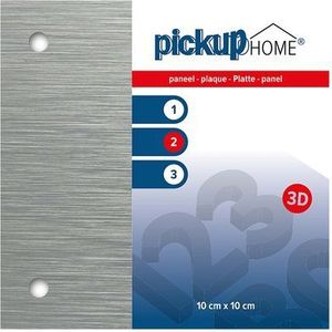 Pickup 3d Home Aluminium Plaat 10x10cm | Belettering