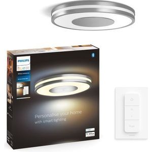 Philips Hue Plafondlamp Being Zilver 22,5w Met Hue Dimmer Switch