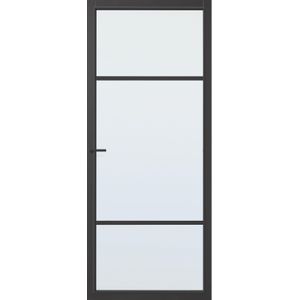 Cando Capital Binnendeur Nashville Zwart Mat Glas Stomp Rechts 83x201,5 Cm