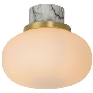 Lucide Plafondlamp Lorena Wit Opaal Ø23cm E27 | Badkamerverlichting