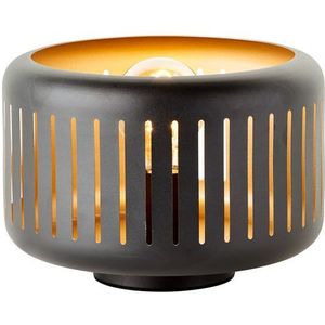 Brilliant Tafellamp Tyas Zwart Goud ⌀27cm E27 | Tafellampen