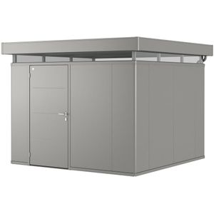 Biohort Tuinhuis Casanova 300x300cm Kwartsgrijs Metallic Deur Links