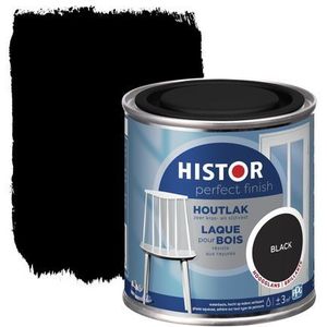 Histor Perfect Finish Houtlak Hoogglans Zwart 0,25l | Lak