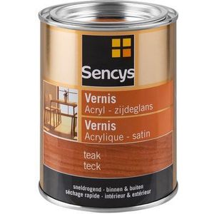 Sencys Vernis Acryl Zijdeglans Teak 500ml