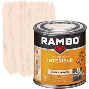 Rambo Pantserlak Interieur Transparant Zijdeglans 0777 Whitewash 0,25 Ltr