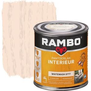 Rambo Pantserlak Interieur Transparant Zijdeglans 0777 Whitewash 0,25 Ltr