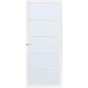 Cando Capital Binnendeur Springfield Wit Mat Glas Stomp Links 83x201,5 Cm