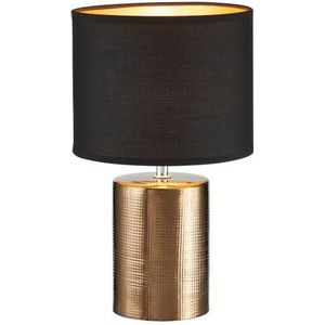 Fischer & Honsel Tafellamp Bronz Brons Zwart ⌀20cm E14 | Tafellampen