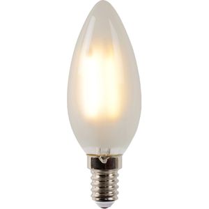 Lucide Ledlamp Kaars Mat Glas C37 Dimbaar E14 4w | LED lampen