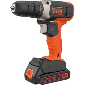 Black+decker Accuboormachine Bcd001c2-qw 18v (2 Accu’s)