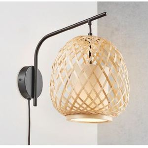 Nordlux Wandlamp Hisoka Rotan ⌀22cm E27