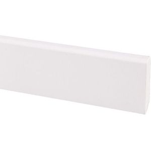 Hoge Plint - Mdf - Gegrond - Wit - 244cm - 9x45mm