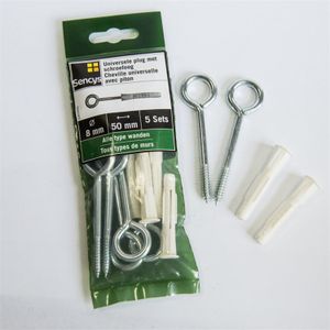 Sencys Universelle Plug + Schroefoog 50x8mm 5 Stuks