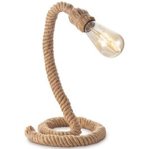 Home Sweet Home - Landelijke Tafellamp Pier Rope - 20/20/35cm - Bedlampje