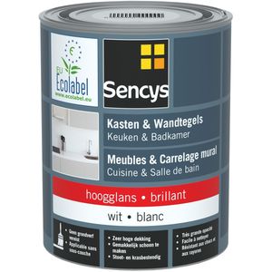 Sencys Lak Voor Wandtegels & Meubels, Keuken & Badkamer Wit Glans 750ml