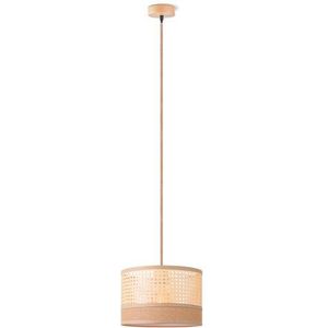 Home Sweet Home Hanglamp Ratan/weave Linnen Natuur E27 ⌀33cm | Hanglampen