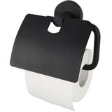 Haceka Toiletrolhouder Kosmos Met Klep Mat Zwart | Wc accessoires