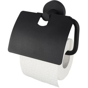 Haceka Toiletrolhouder Kosmos Met Klep Mat Zwart | Wc accessoires